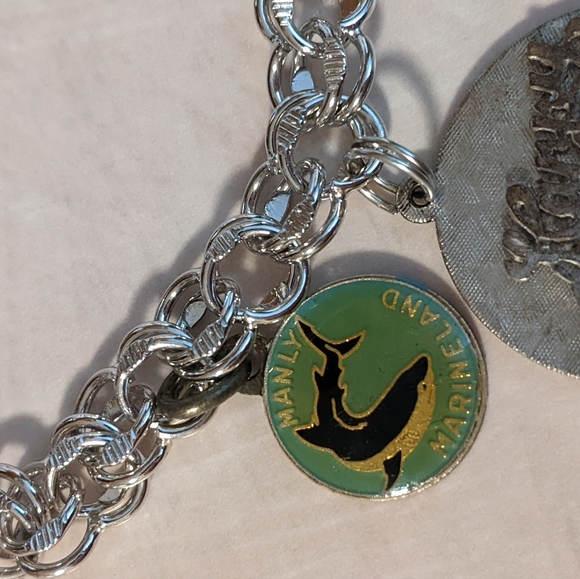 Vintage Sterling Silver Charm Bracelet - Picture 5 of 8